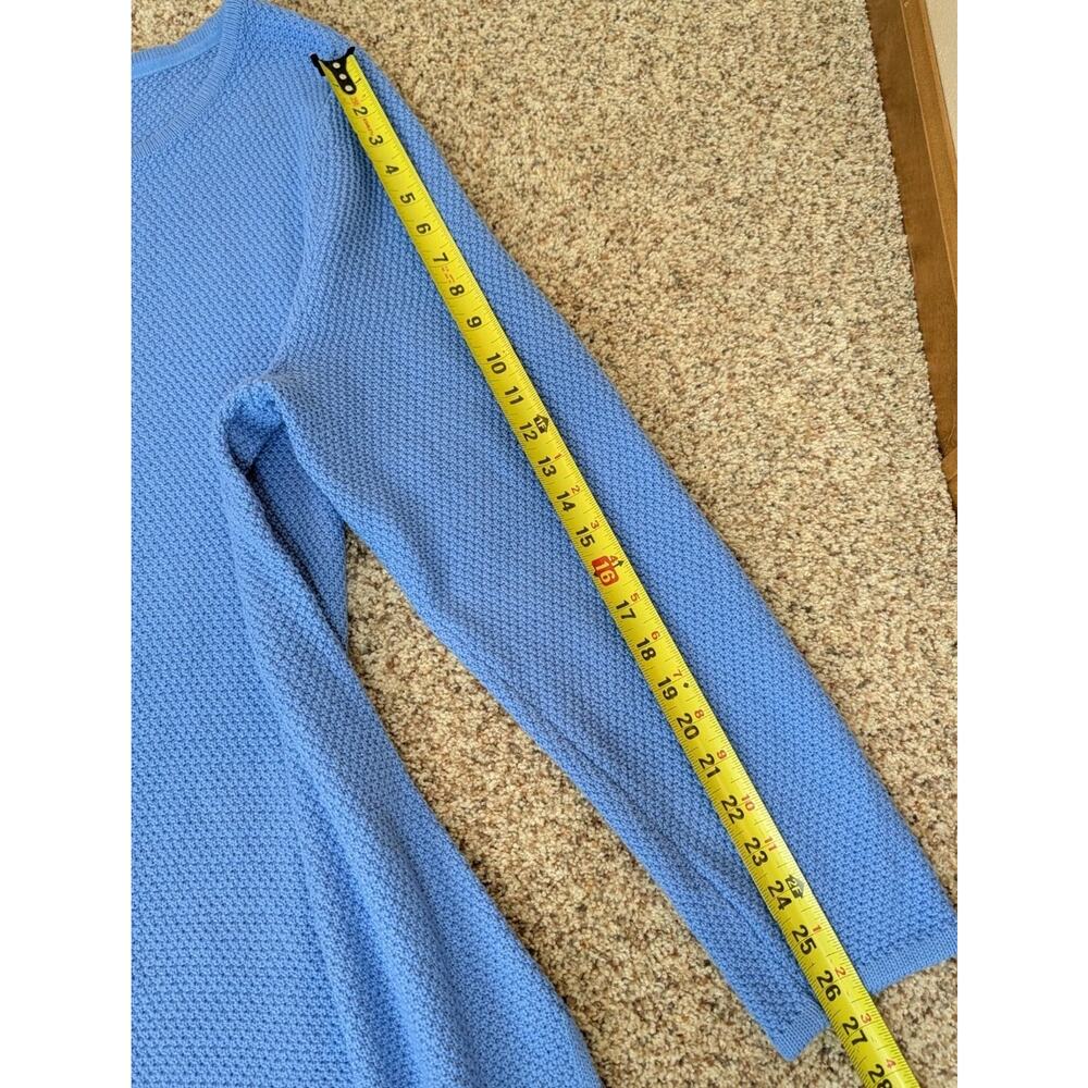 Charter Club Womens Blue Long Sleeve Tunic Pullover Knit Sweater Plus Size 3X - Picture 7 of 8